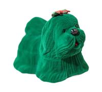 Amagogo Boîte à bagues, boîte à bibelots avec Une Seule Fente décorative en Forme de Chien, pour la Saint-Valentin, Un Anniversaire, des fiançailles, Une, Vert