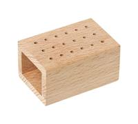 Amagogo Boîte de rangement d'affichage en bois, organisateur d'outils de polissage des ongles, planche de rangement pour perceuse à ongles, support de