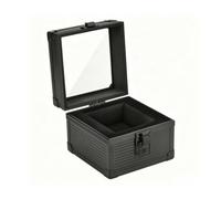 Amagogo Boîte de Rangement Montre Coffret Écrin Étui Présentoir avec Fermeture Fiable et Coque Rigide Nid Central Protecteur, Noir, Boîte De Rangement Pour Montre, Modèle Individuel, Noir