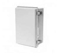 Amagogo Boîtier Étanche Boîte de Jonction Coffret Électrique Boîte de Raccordement Armoire de Commande avec Capot à Clip et Couvercle Transparent Structure, Gris, 280x190x140mm