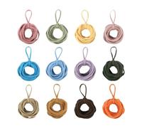 Amagogo Boucles de tissage à tisser, boucles de bouchons élastiques, anneaux élastiques, fournitures d'artisanat de bricolage, multi-couleurs pour les, 12 Couleurs 192pcs