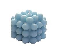 Amagogo Bougies parfumées 3D Bougie décorative à Longue durée de Vie Créative Relaxante Bougie de Cire sans fumée pour Chambre Spa Dîner Décoration, Bleu