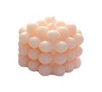 Amagogo Bougies parfumées 3D Bougie décorative à Longue durée de Vie Créative Relaxante Bougie de Cire sans fumée pour Chambre Spa Dîner Décoration, Beige