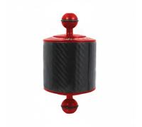 Amagogo Bras de Lumière de Plongée Accessoire Léger Aluminium Fibre Carbone Contrôle Flottabilité Montage Vidéo Adapté Utilisateur Photographie Activité, Rouge, 5 Pouces 249g De Flottabilité