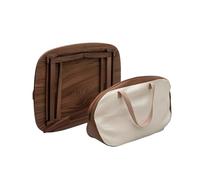 Amagogo Bureau Pliant Portable Table Basse Tatami Table de d'Appoint en Noyer Américain Pliable pour Gain de Place et Transport, Style to 4