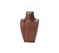 Amagogo Buste pr Collier En Bois Raffiné | Surface e, Présentoir à Colliers En Bois, Buste D'exposition pr Bijx, Comptoir, 25cm
