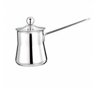 Amagogo Cafière En Acier Inoxydable Acier Inoxydable Hygiénique Billoire Turque Turc Polyvalent Cafière Turque pr Hôtel, 250ML, Couvercle