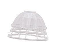 Amagogo Cage Hoop Jupe Jupon Lolita Crinoline Jupon Jupe Pannier Jupon Filles Cerceaux Pannier Jupon pour Robe, Cosplay, Mariage, Robe, Blanche