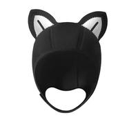 Amagogo Cagoule de plongée, Bonnet de Bain, imperméable, avec mentonnière réglable, idéale pour Le Surf en Hiver et la Natation en apnée, Oreille à Ligne Noire