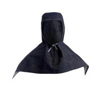 Amagogo Cagoule de soudage en tissu denim avec protection pour le cou et les épaules, réutilisable, coupe-vent, protection complète de la tête, Style A