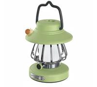 Amagogo Camping Lantern Lanterne Style Ancien Lampe de Camping Lampe de Tente Lumière Nomade Trois Couleurs de Lumière avec Réglage Continu et Mémoire, Vert