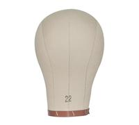 Amagogo Canvas Mannequin Head Telvas Block Head-Hails Pièces, portable, avec trous de montage, support de perruque pour faire des perruques, 23po