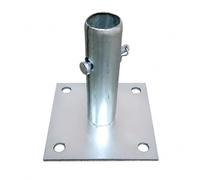 Amagogo Carrée Manchon Galvanisé Anticorrosion, Plaque Base pr Échafaudage, Robuste, Support Pied D'échafaudage, Chantier, Professionnels du Bâtiment
