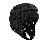 Amagogo Casque de Rugby, Casquette de Sport, équipement Anti-Collision, Rembourrage Souple, Casque de Football pour Hommes et Femmes, pour Lanceur de, Noir