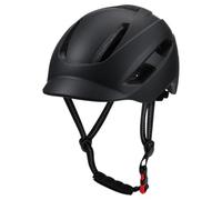 Amagogo Casque de Vélo Adulte Casque Cyclisme Casque Route Casque Urbain avec Coque PC d'un Seul Tenant et Liner 11 Aérations Efficaces Visière Amovible, Noir, M 52-58CM