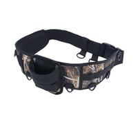 Amagogo Ceinture de Pêche Ceinture Porte-Canne Réglable Ceinture de avec Mousquetons Ceinture de Soutien Rembourrée Convient pour Pêcheurs Professionne, Camouflage