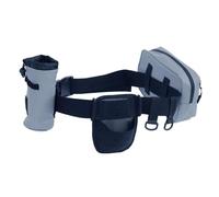 Amagogo Ceinture de pêche réglable multifonctionnelle pour Les Accessoires de pêche, Robuste avec Support de Canne à pêche et Pochette étanche, Gris