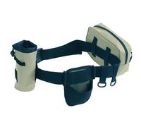 Amagogo Ceinture de pêche réglable multifonctionnelle pour Les Accessoires de pêche, Robuste avec Support de Canne à pêche et Pochette étanche, Vert Clair