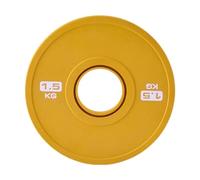 Amagogo Changer de Plaque de Poids d'entraînement Poids Pratique pour l'haltérophilie Petite Plaque de Changement pour la Musculation de, 1.5 Kg Jaune