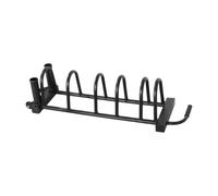 Amagogo Chariot de Rangement de Disques de Musculation Chariot Rack de Stockage Mobile Acier Maintien Vertical des Disques Organisation des Barres Déplacement, Grand