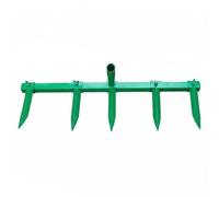 Amagogo Charrue à Sillons Réglable Ouvre-sillons Manuel Cultivateur Sarcleur Butteur Outil Polyvalent pour Tracer des Lignes Droites et Uniformes Réduire Les, 5 Dents, Vert