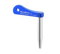 Amagogo Clé à Rayons de vélo, Outil de réparation de Rayons Plats, léger, de Poche, Efficace et Robuste, Support de pour Cyclisme, Convient de 1 Mm à