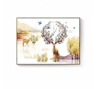Amagogo Compteur Électrique Tableau Électrique Coffret Disjoncteur Tableau de Répartition Mural avec Mécanisme Relevable, 80 60cm Couvre 68 50cm, C-Cerf De La Forêt
