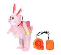 Amagogo Costume gonflable du lapin de Pâques Costume d'Halloween drôle pour la performance de la scène, pour Adolescent
