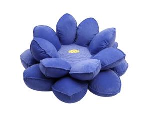 Amagogo Coussin de Sol Fleur Tapis d'Assise Coussin Rembourré Oreiller de Sol Assise Moelleuse en Peluche Courte et Coton PP Grand Tapis Botanique pour Repos