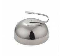 Amagogo Couvercle en Acier Inoxydable 304 Dôme pour Griddle Cloche de Basting Finition Polie Répartition Homogène Saisie des Jus Tendres et Savoureuses Adapté, Acier Inoxydable