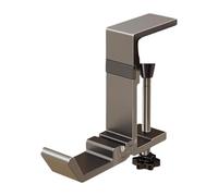 Amagogo Crochet de Bureau Support de Sac Porte Parapluie Accroche Cartable Patère pour Cheminée Installation Facile sans Perçage pour Organiser Travail et Mai, Gris