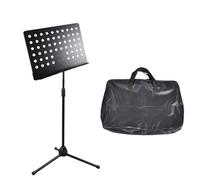Amagogo de Partition Support Pied Musique Stand Métal Réglable Orientation Flexible Combinaison 2 en 1 Montage Rapide Convient aux Concerts Répétitions Studio Pratique Enregistrement