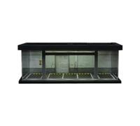 Amagogo Diorama de paysage à l'échelle 1/64, parking, décoration de table anti-poussière, modèle de voiture, vitrine de garage, vitrine pour cadeaux de, Style D