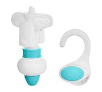 Amagogo Distributeur de recharges pour sachets, crochet de suspension inversé, accessoires pour gel douche et soins personnels, Vert