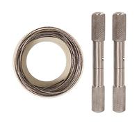 Amagogo Durable Camping À Chaîne Enlèvement de Cornes À Acier Inoxydable À Écorner Poignées de/Fil pour Menuiserie Camping Sabot