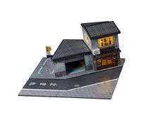 Amagogo Éclairage de magasin miniature à l'échelle 1/64, modèle de bâtiment avec collection lumineuse, miniature pour figurines, cadeau