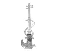 Amagogo Électrique 4/taille 4/4 Plastique Traparent Silencieux Électrique à Moderne pr Pratique Silencieuse, Rouge