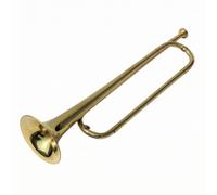 Amagogo Enfant Bugle Trompette Cornet Instrument Traditionnel Pavillon Large Réponse Rapide Finition Polie Adapté aux Fanfares de Jeunes Cérémonies Entraînement Débutant Défilés, Jaune Éclatant