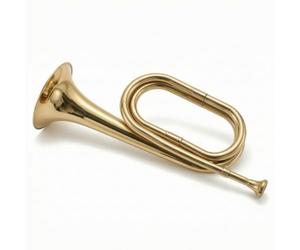 Amagogo Enfant Bugle Trompette Cornet Instrument Traditionnel Pavillon Large Réponse Rapide Finition Polie Adapté aux Fanfares de Jeunes Cérémonies Entraînement Débutant Défilés, Jaune Vif
