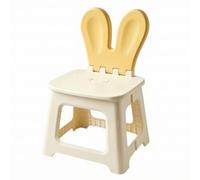 Amagogo Enfant Pliable Doier en Forme d'animal Enfant Siège Rectangulaire Arrondi Léger pr Enfants, Familles, Lapin Jaune, L