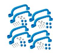 Amagogo Ensemble 8 poignées pour structure d'escalade, idéal pour les enfants, avec aire jeux extérieure et accessoires pour jardin, Bleu Ciel