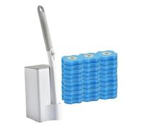 Amagogo Ensemble Brosse et Support de Toilette jetables pour l'entretien de la Salle de Bain et Le Nettoyage Professionnel des Toilettes