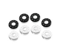 Amagogo Ensemble de 8 Mini palets de Jeu de palets, Accessoires Robustes pour Un Jeu de Table Amusant et Une Glisse Fluide. Pièces pour Le de sur, Noir Blanc