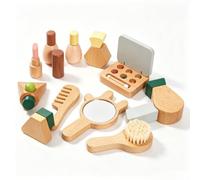 Amagogo Ensemble de Jeu de Cuisine Enfant Jouet Culinaire Aliments à Trancher Ustensiles Enfant Boîte Plateau Bois Massif Apprentissage Tri et Découpe pour