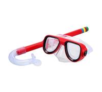 Amagogo Ensemble de Tuba pour Enfants, Masque de plongée, Lunettes de Natation Professionnelles, Masque de plongée et Tuba pour la plongée en apnée, pour, Rouge