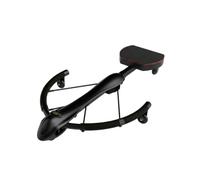 Amagogo Entraîneur Abdominal Appareil Abdos Machine Core Banc Ceinture avec Affichage de Suivi et Résistance Réglable en Acier Mousse Adapté à l'Entraînement, Array, Noir