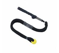 Amagogo Entraîneur de Swing de Golf Corde d'Exercice Aide à la Fluidité Outil de Correction Poignée Ergonomique Extrémité Lestée en Fibre Polyester Adapté au, Noir, Poignée Ergonomique