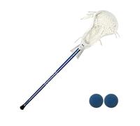 Amagogo Équipement de Jeune Crosse Bâton Raquette Filet Structure Manche Droit Filet de Prise Maîtrise de Balle Stabilité de Poche Convient à Entraînement, Bleu, 30 Pouces Adulte
