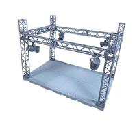 Amagogo Étape de la figure d'action avec un modèle d'éclairage clignotant portable portable facile à assembler, Gris