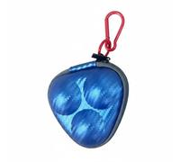 Amagogo Étui Pong Étui Balle Housse Pochette Rigide avec Mousqueton en PU à Motif Carbone Protection et Anti-humidité Adapté de Sport Ceinture Activités Extérieures, Bleu